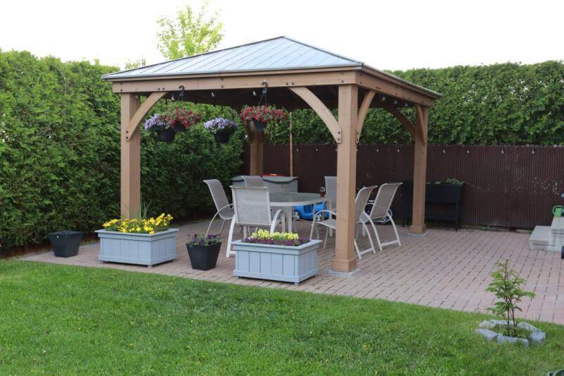 My Gazebo From Yardistry, How To Build A Pergola On Patio Pavers