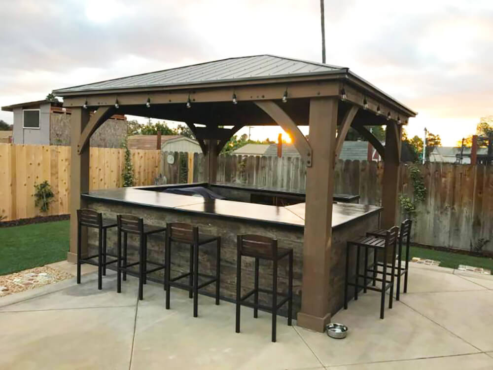 10 Inspiring Outdoor Bar Ideas 🍹 - Yardistry Structures ...