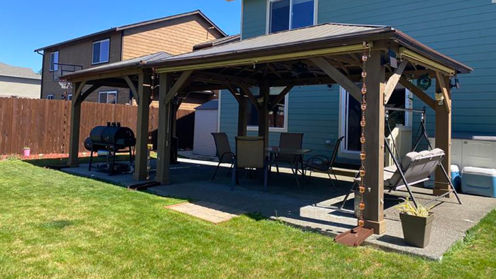 Before and After Project: Two Gazebos Are Better Than One