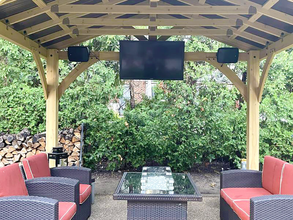 We Replaced Our Old Fire Pit With A Gazebo Yardistry Structures Gazebos Pavilions And Pergolas